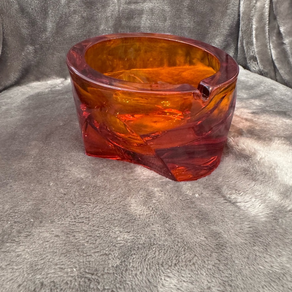 Ashtray absolutely gorgeous orange color